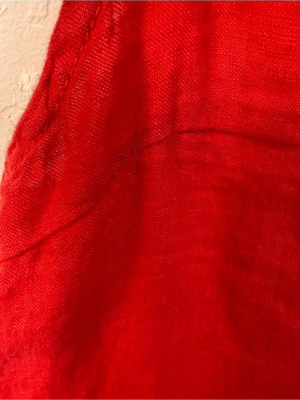 Match Point Red V-Neck Linen Tank Top - Picture 5 of 5